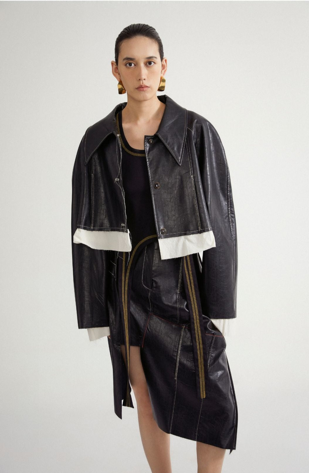 Jamproof Eco Leather Crop Jacket