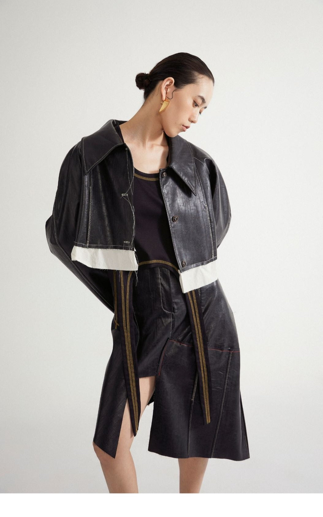 Jamproof Eco Leather Crop Jacket