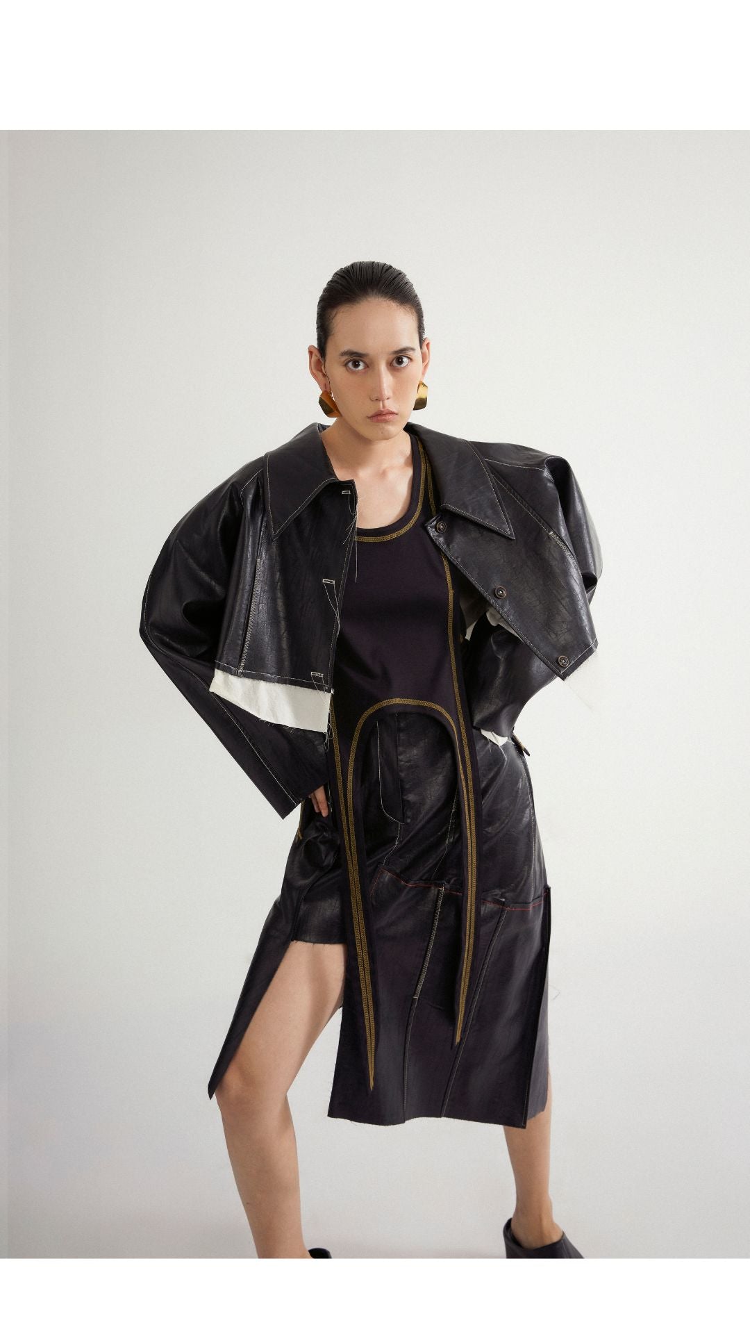 Jamproof Eco Leather Crop Jacket