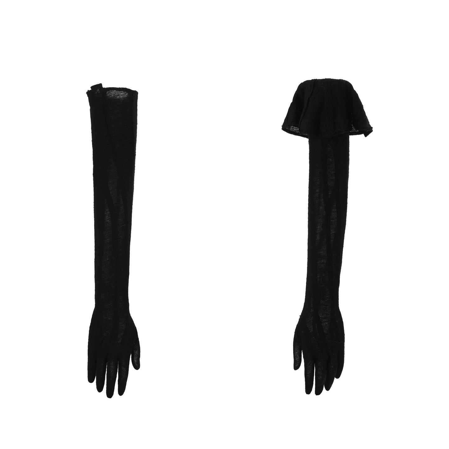 Ili Node Asymmetric Wool Gloves