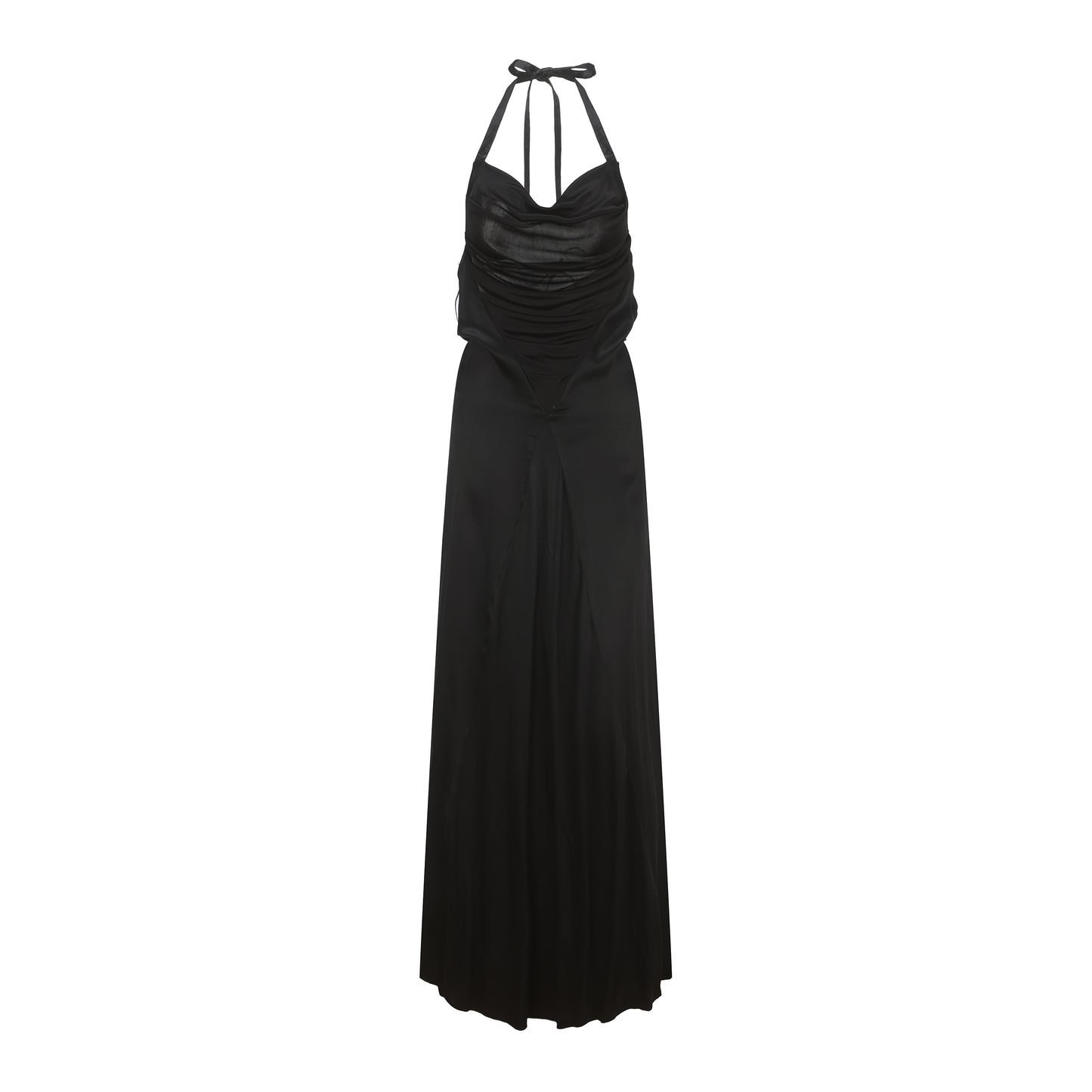 Ili Node Cropped Neckline Dress