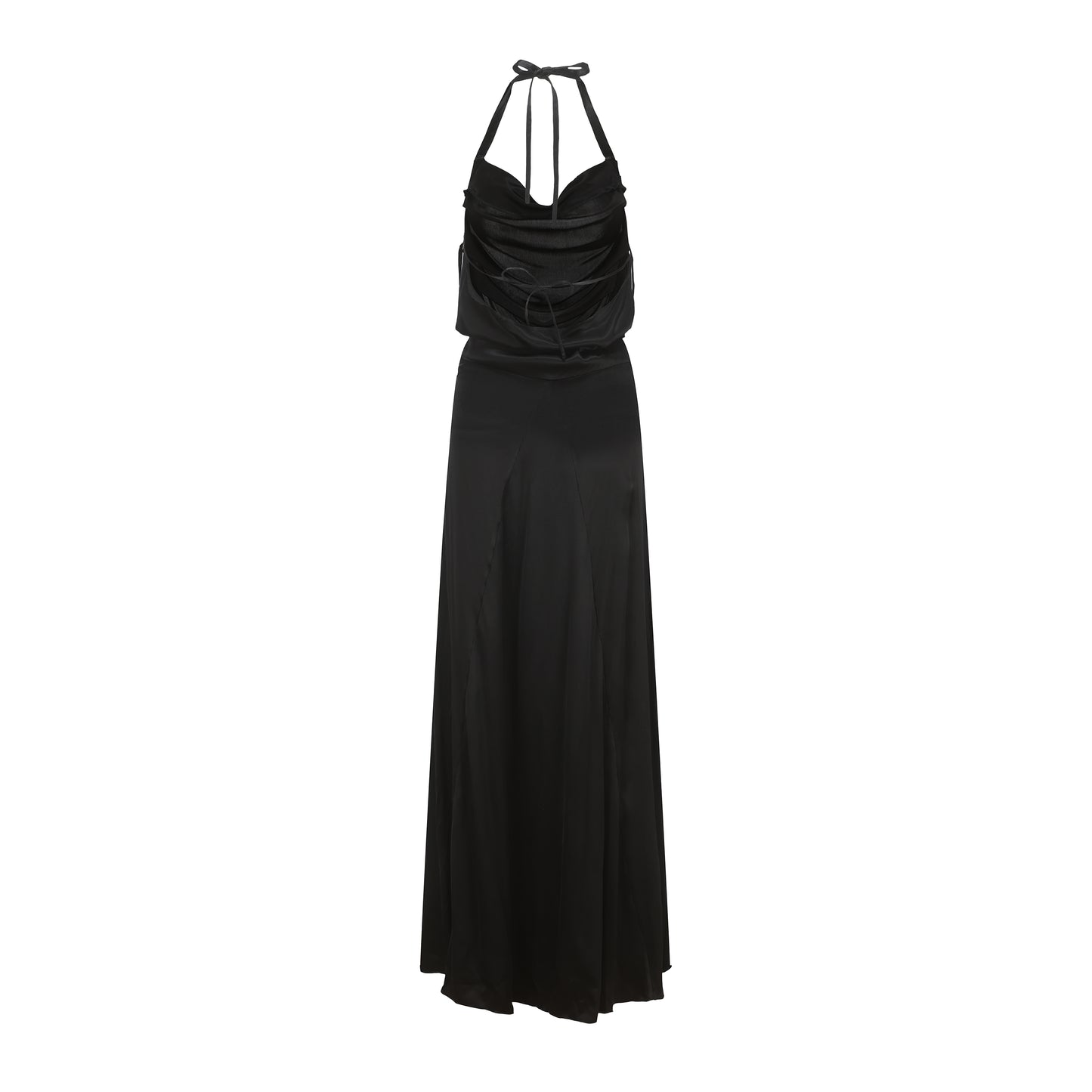 Ili Node Cropped Neckline Dress