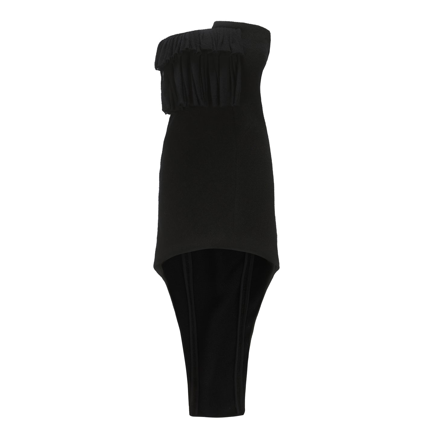 Ili Node Wool Slim Shaped Short Dress
