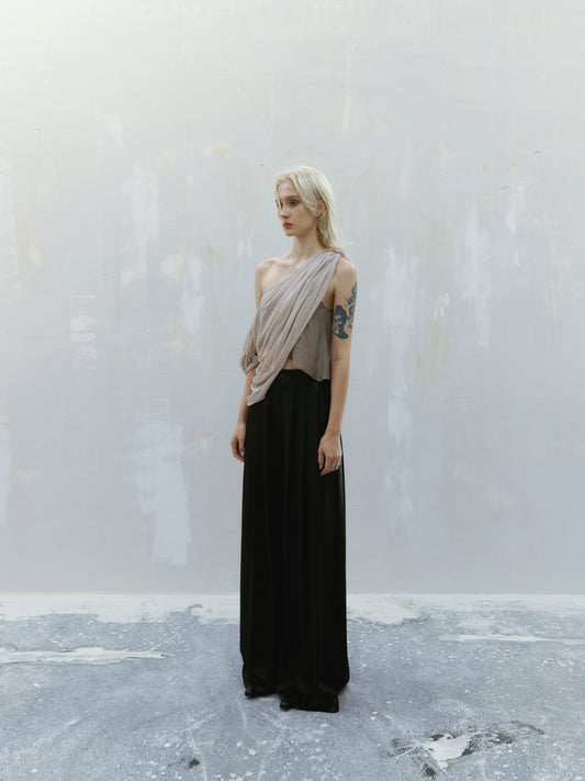 Ili Node SS24 Light Pink Draping Top