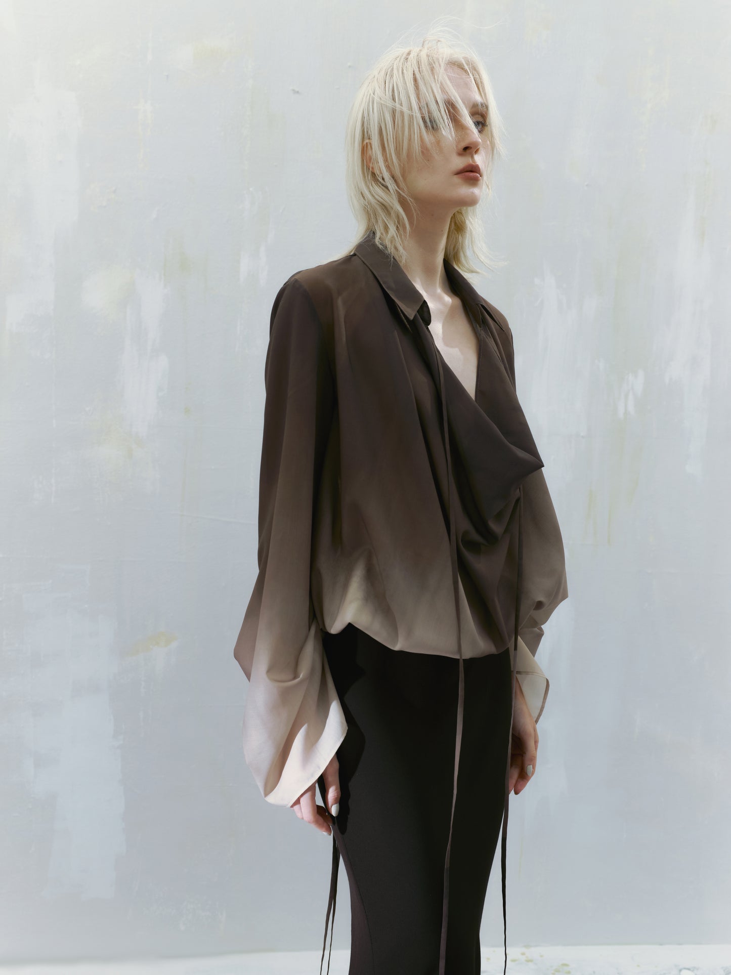 Ili Node SS24 Brown Gradient Shirt