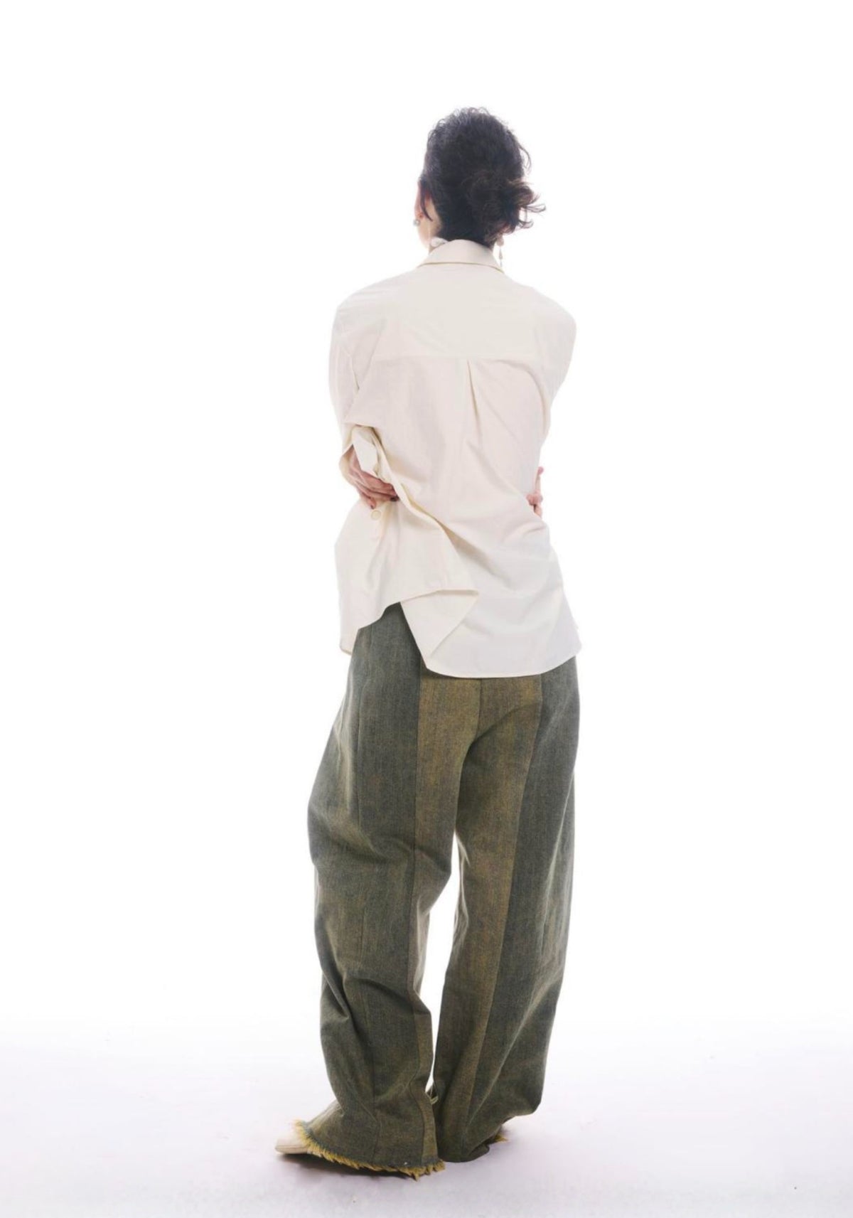 Jamproof Olive Panelled Jeans