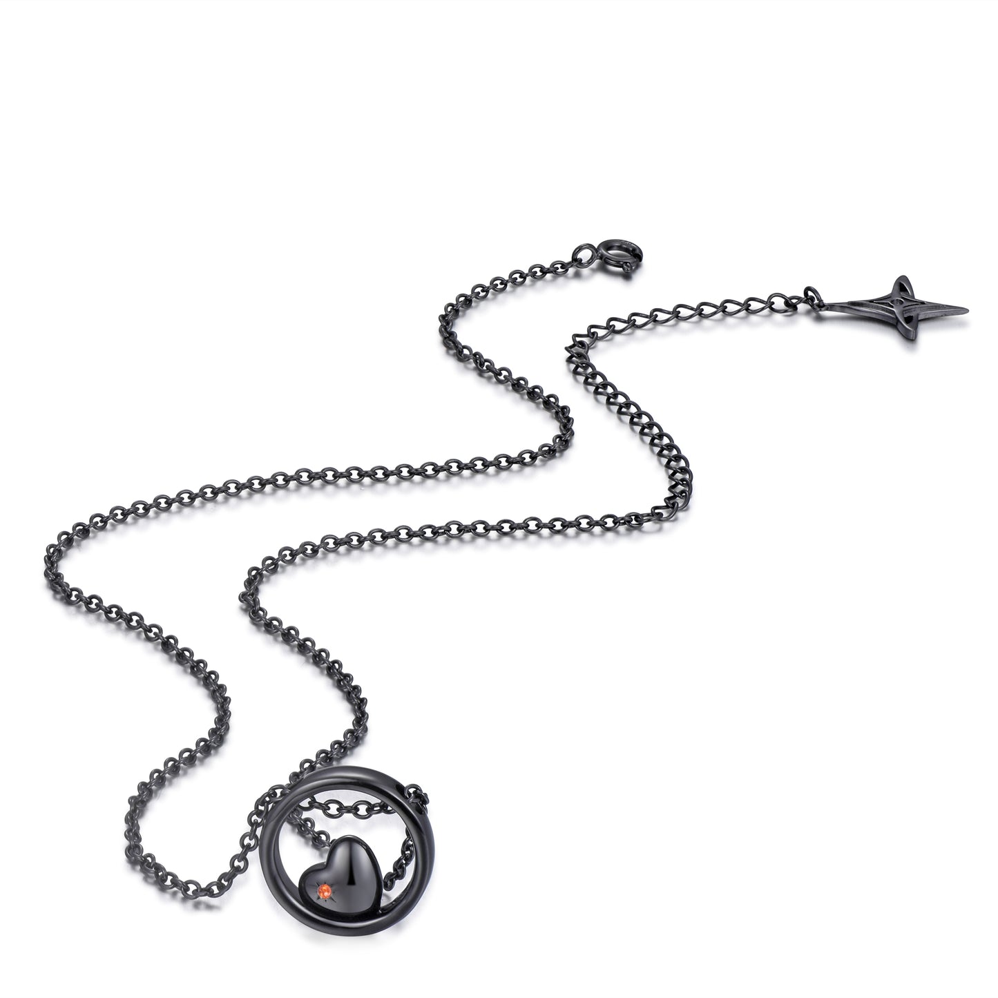 Rewind Whim Sliding Heart Necklace