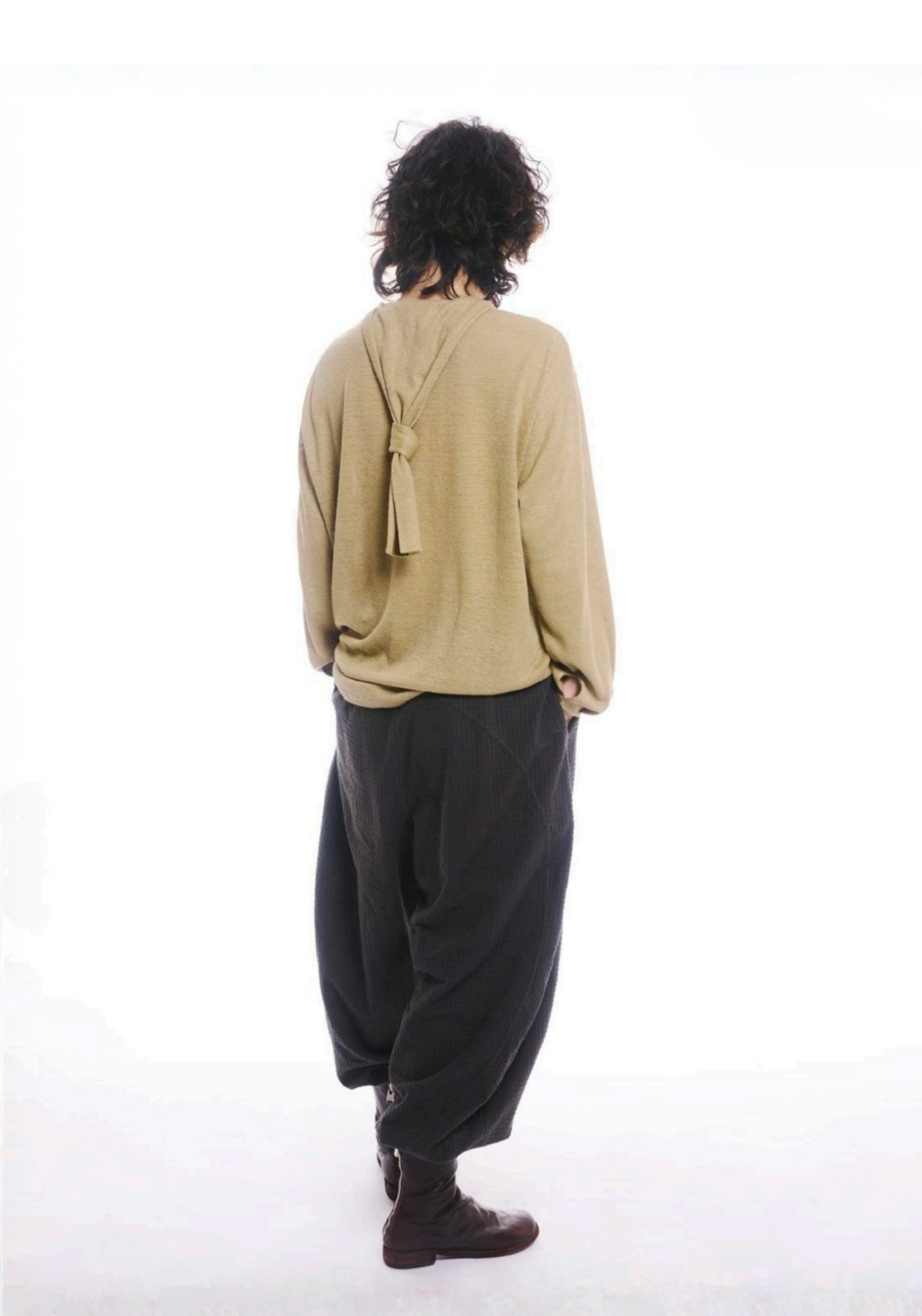 Jamproof Black Cotton Balloon Trousers
