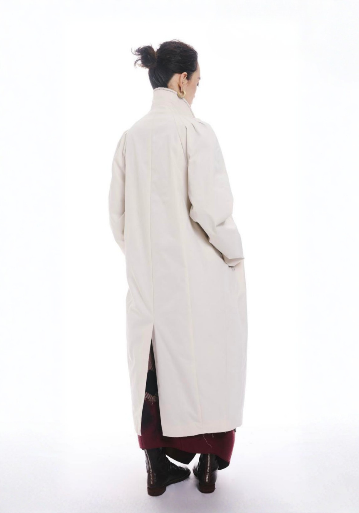 Jamproof White Stitch Trench Coat