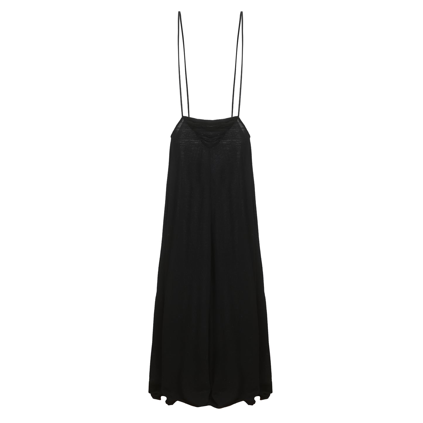 Ili Node Wool Umbrella Skirt with Strips