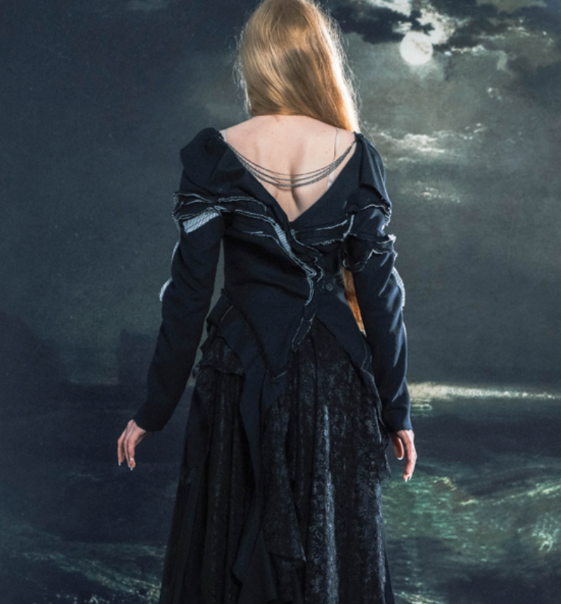 XQS Black Double Sided Coat