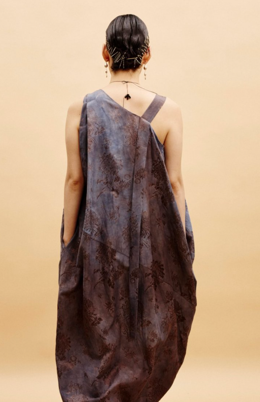 Jamproof Print Cocoon Dress