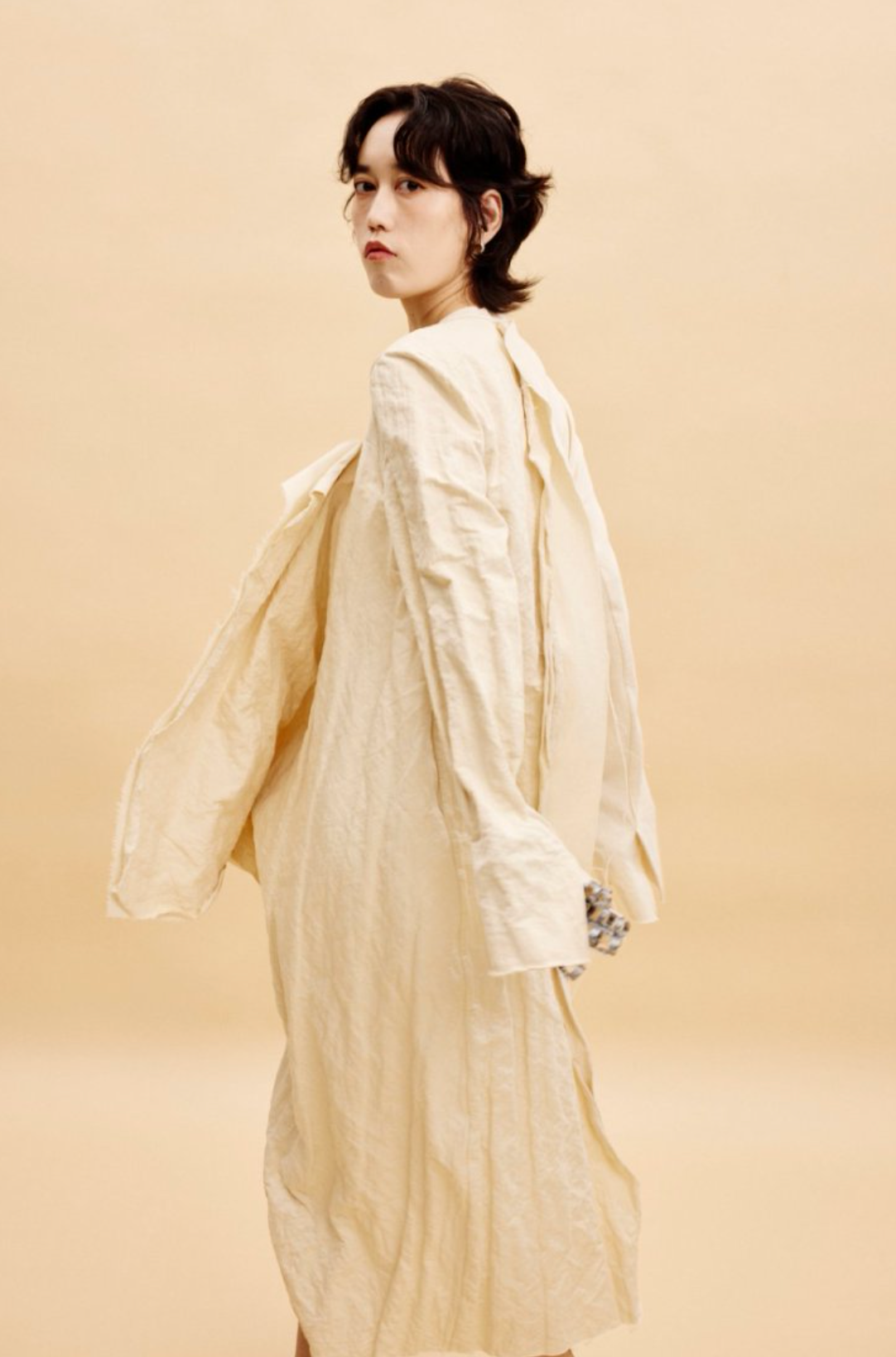 Jamproof White Long Coat Dress