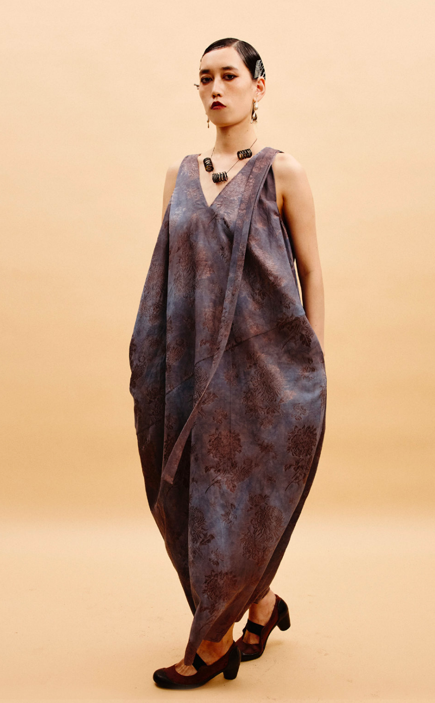 Jamproof Print Cocoon Dress