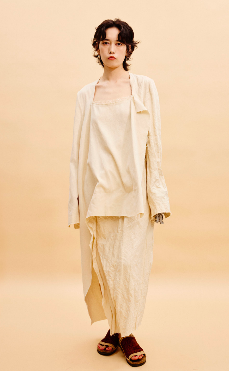 Jamproof White Long Coat Dress