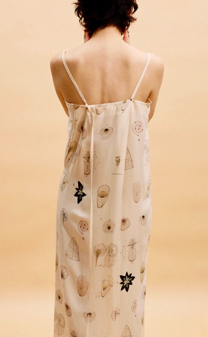 Jamproof Print Silk Cami Dress